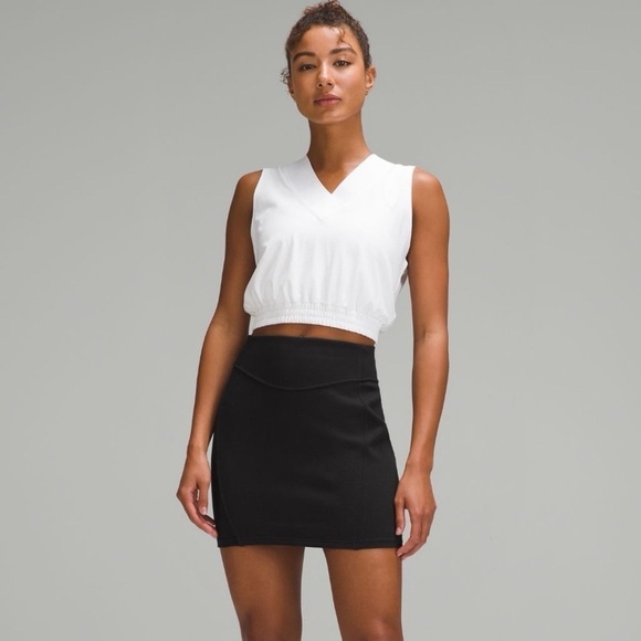 Lululemon Scuba High Rise Mini Skirt Black Size Large XL NWT - Picture 4 of 9